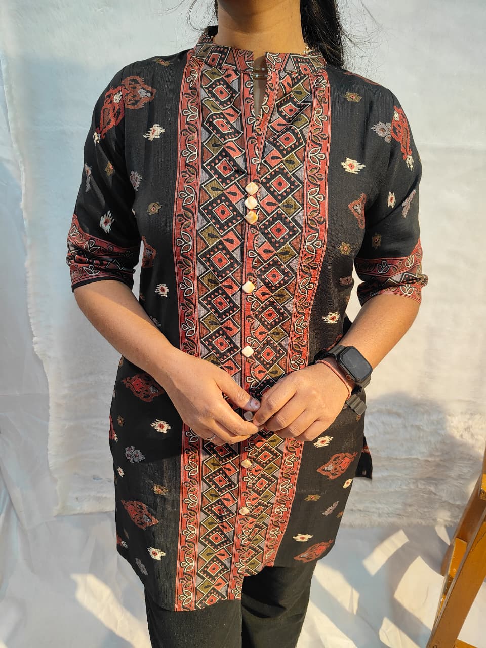 Rustic Vartican short kurti
