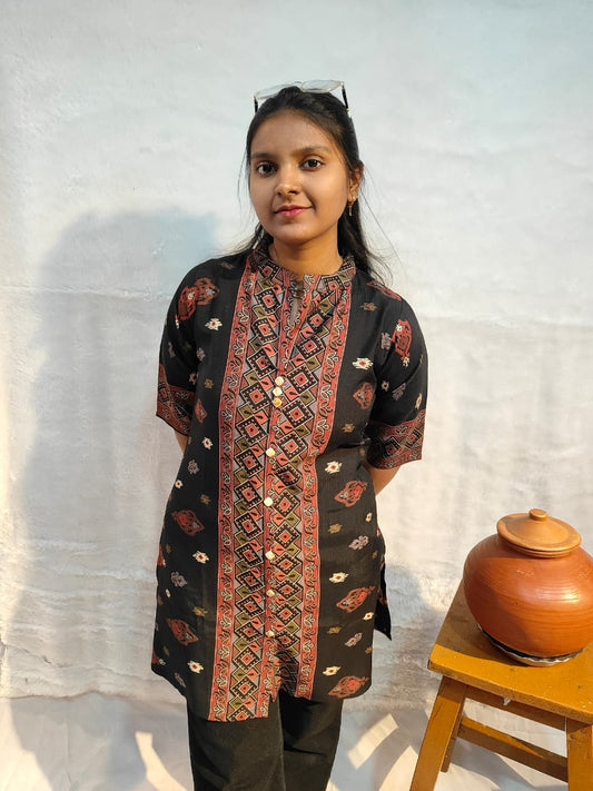 Rustic Vartican short kurti